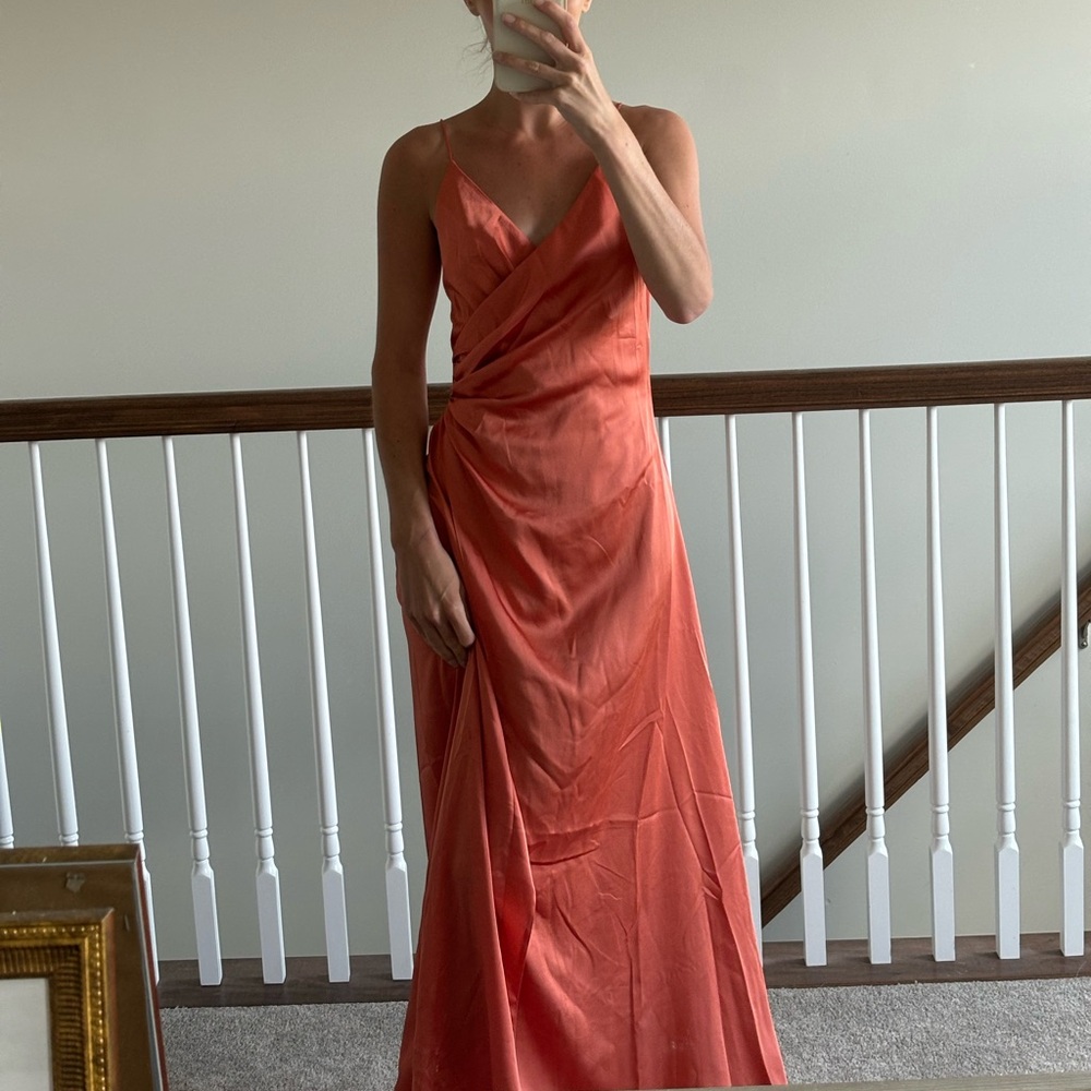 NASTY GAL coral maxi